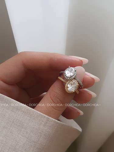 سولیتر جواهری | انگشتر زنانه | Jewelry Solitaire Ring | درچیدا اکسسوری