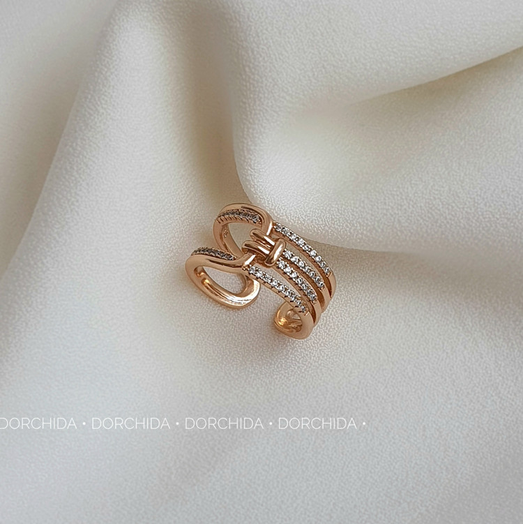 خرید انگشتر گره جواهری ژوپینگ | انگشتر ژوپینگ | Knot Jewelry Ring | فروشگاه درچیدا