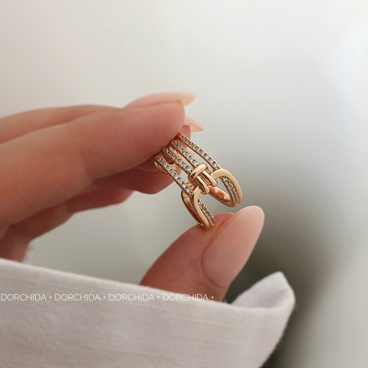 انگشتر گره جواهری ژوپینگ | انگشتر شیک | Juping Knot Ring | درچیدا اکسسوری