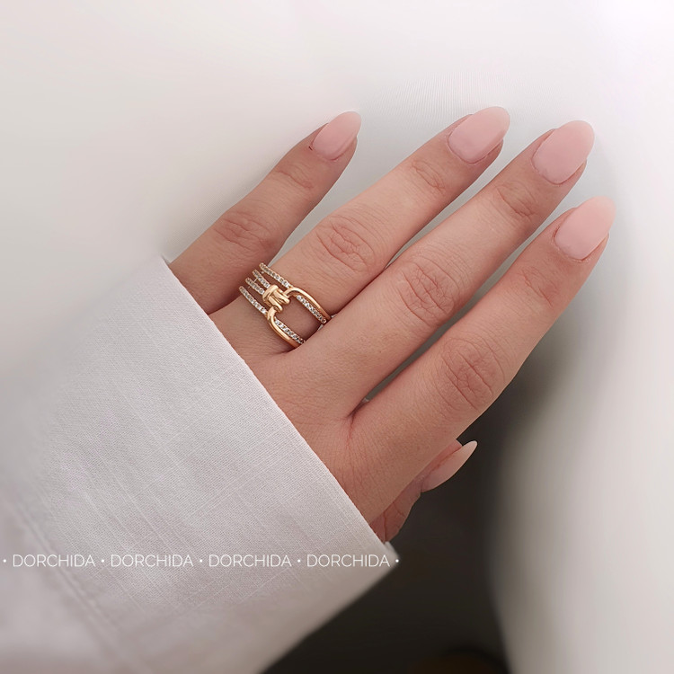خرید انگشتر گره جواهری ژوپینگ | انگشتر | Knot Jewelry Ring | فروشگاه آنلاین درچیدا
