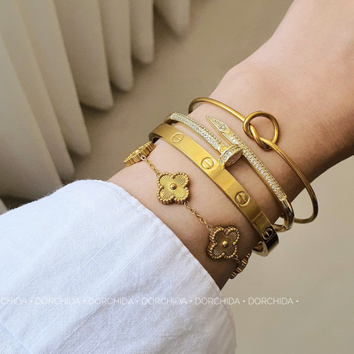 کالکشن بنگل های طلایی | بنگل زنانه | Gold Bangle Collection | درچیدا اکسسوری