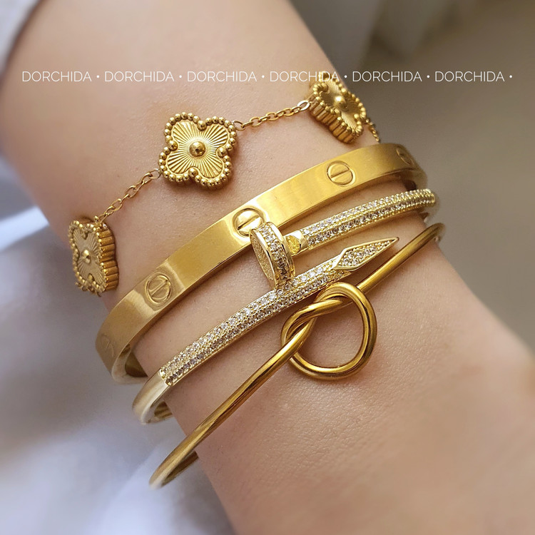 کالکشن بنگل های طلایی | بنگل مجلسی | Gold Bangle Collection | اکسسوری درچیدا