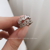 انگشتر جواهری فول نگین | انگشتر مجلسی | Full Gemstone Ring | اکسسوری درچیدا