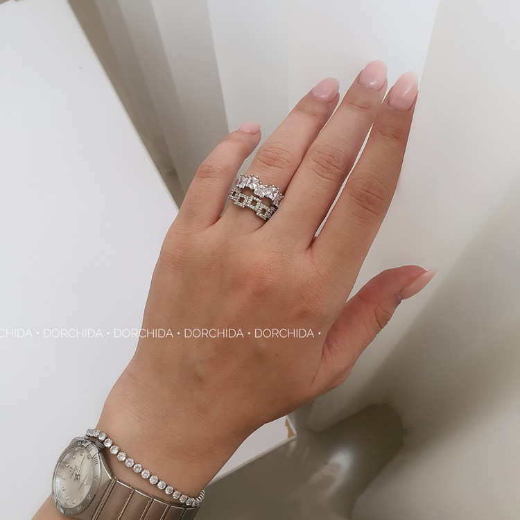آنلاین انگشتر جواهری فول نگین | انگشتر زنانه | Gemstone Ring | Dorchida Accessories