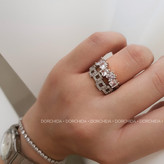 انگشتر جواهری فول نگین | انگشتر شیک | Full Gemstone Ring | درچیدا اکسسوری