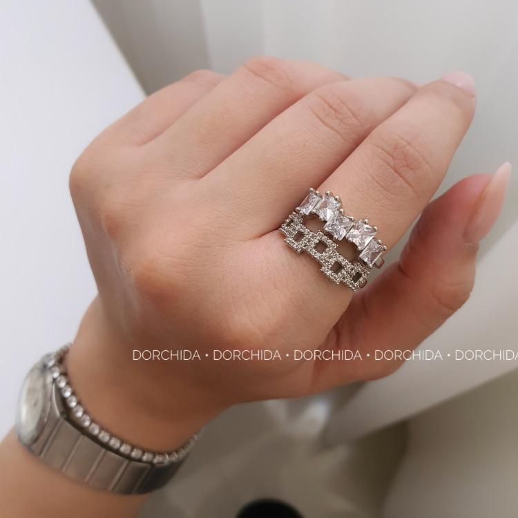 خرید انگشتر جواهری فول نگین | انگشتر | Full Gemstone Ring | فروشگاه آنلاین درچیدا