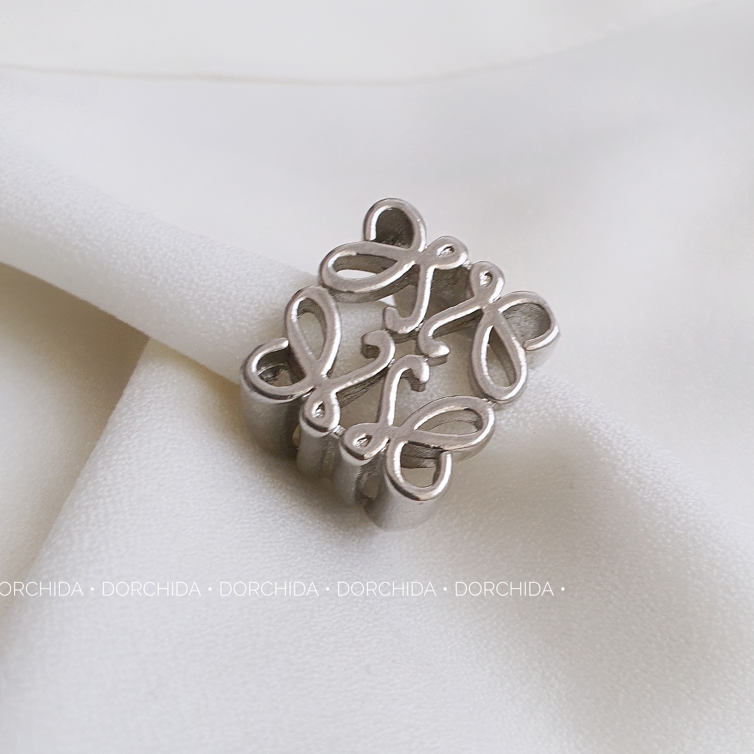 انگشتر لوئوه نقره ای | انگشتر زنانه | Silver Ring | درچیدا اکسسوری