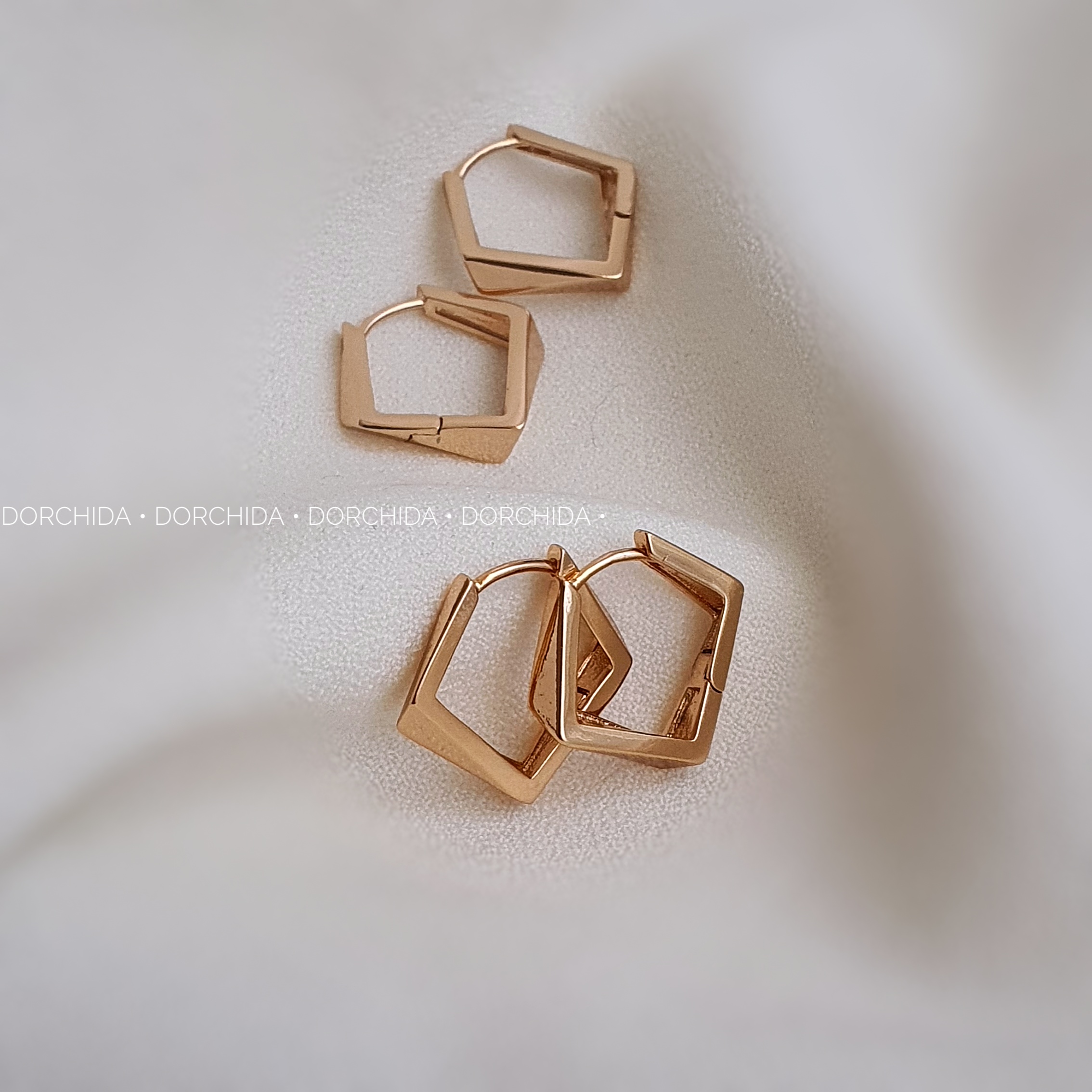 گوشواره چندوجهی متوسط ژوپینگ | گوشواره زنانه | Juping Geometric Earring | درچیدا اکسسوری