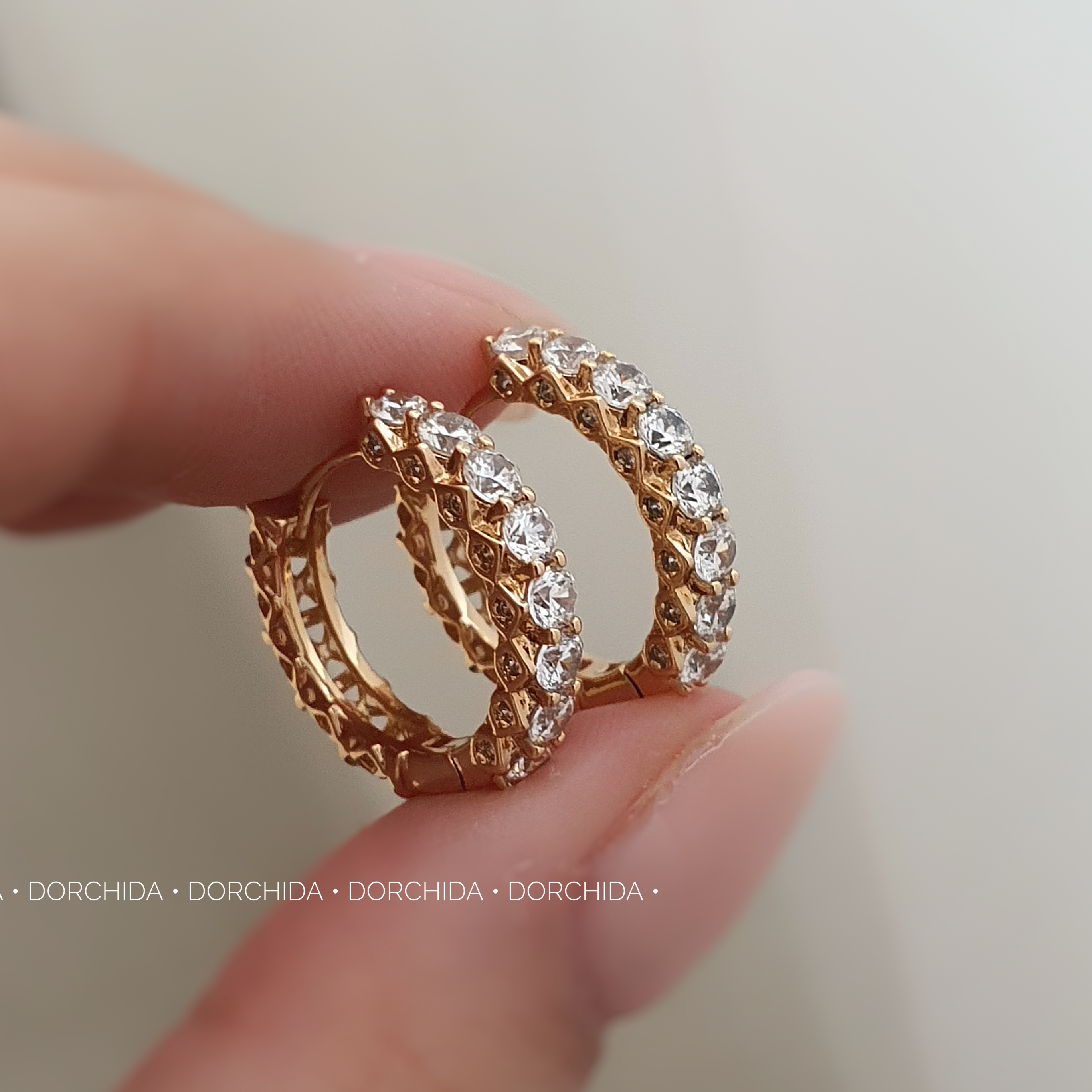 گوشواره تنیسی جواهری ژوپینگ | گوشواره زنانه | Juping Tennis Earring | درچیدا اکسسوری