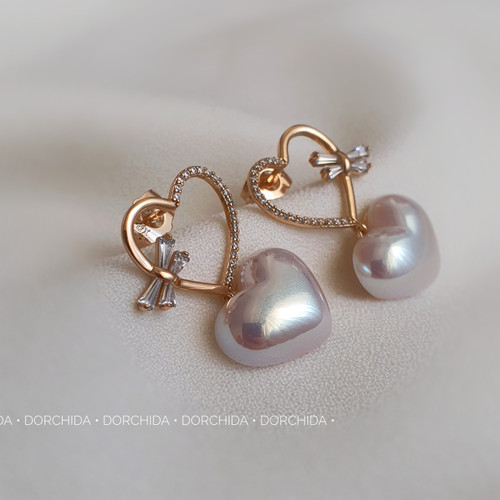 گوشواره جواهری مرواریدی ژوپینگ | گوشواره زنانه | Juping Pearl Earring | درچیدا اکسسوری