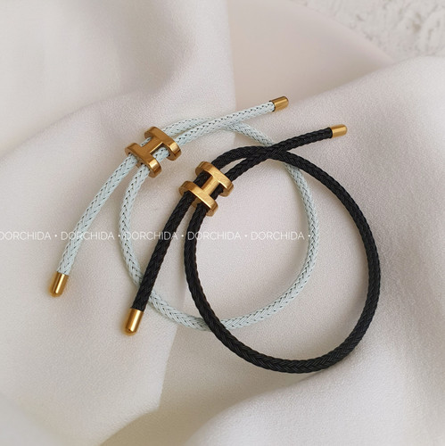 دستبند حصیری هرمس | دستبند زنانه | Hermes Woven Bracelet | درچیدا اکسسوری