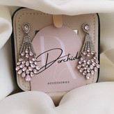 خرید گوشواره جواهری صورتی | گوشواره | Pink Jewelry Earring | فروشگاه آنلاین درچیدا