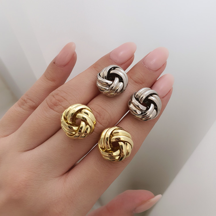گوشواره پیچ رادیوم | گوشواره شیک | Radium Screw Earring | درچیدا اکسسوری