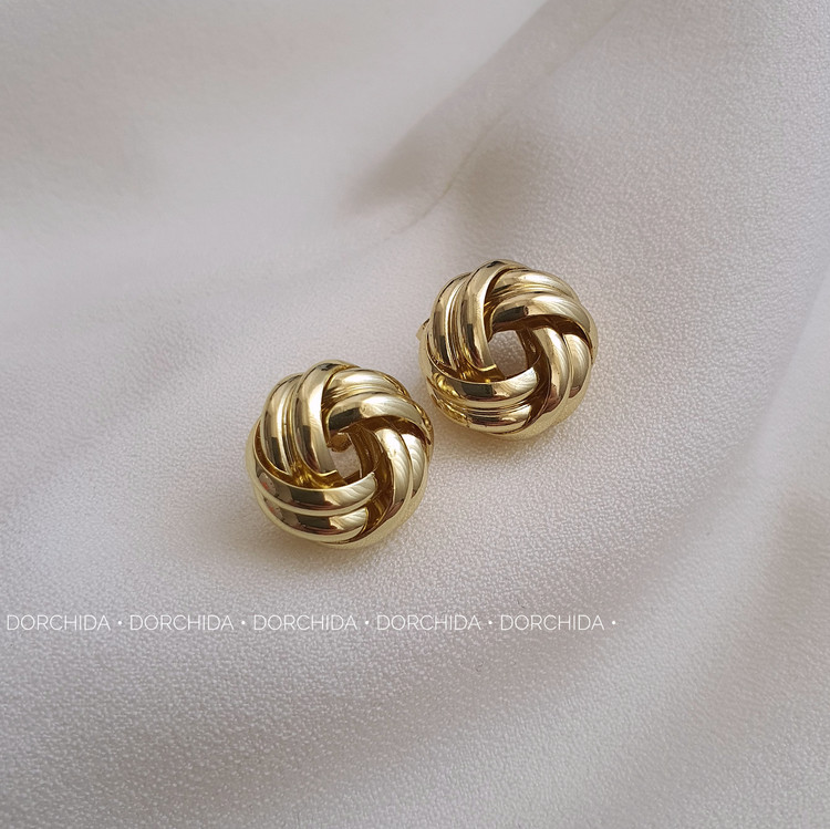 گوشواره پیچ رادیوم | گوشواره زنانه | Radium Screw Earring | Dorchida.ir